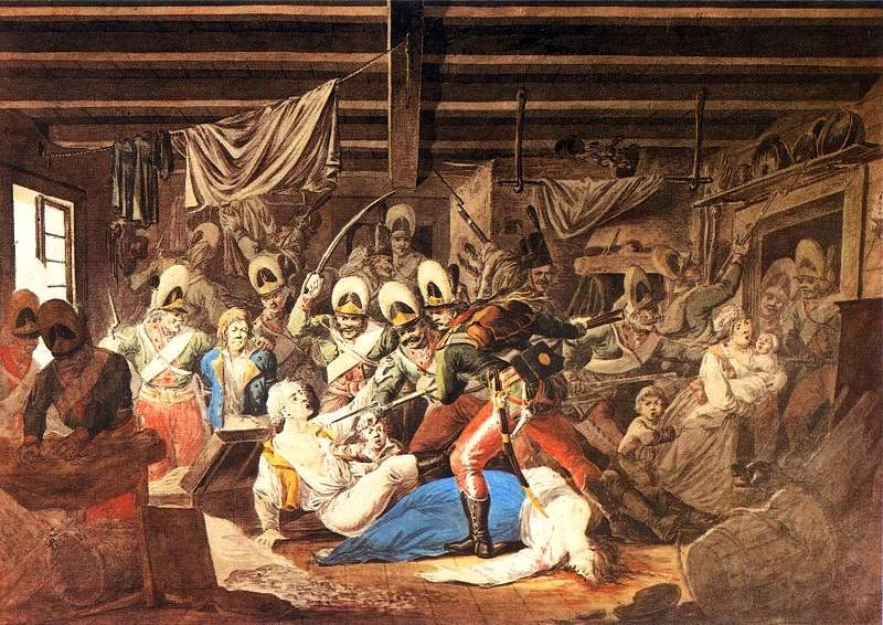 11. Резня в Праге. Художник А.О. Орловский. 1810 г.