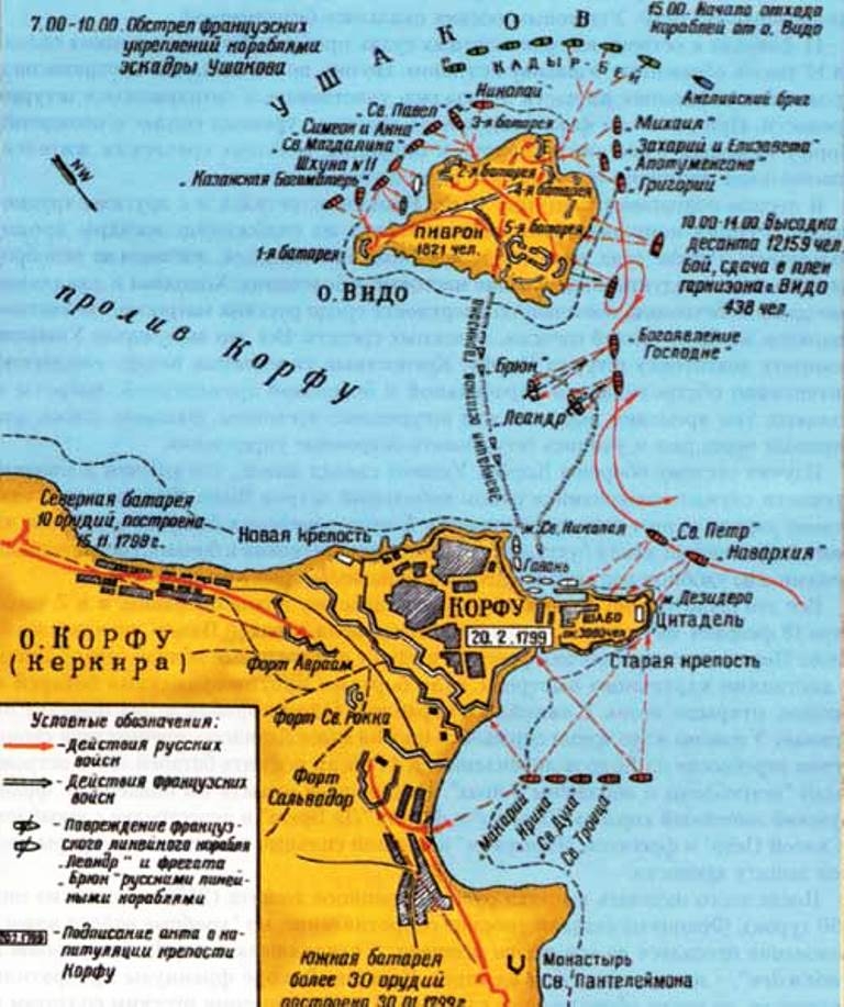 Средиземноморский поход ушакова 1789 1800 карта