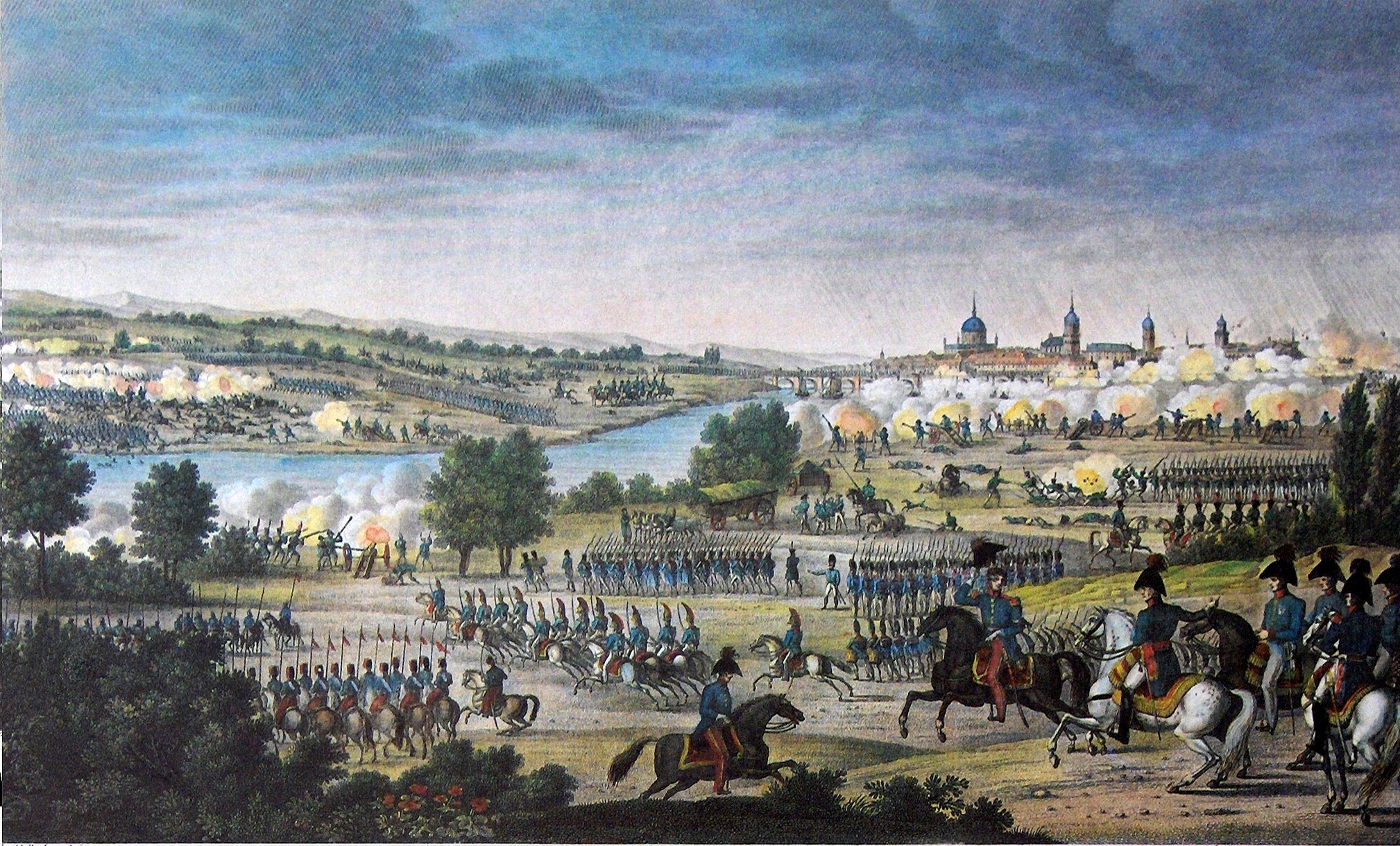 6. Сражение под Дрезденом 26 августа 1813 г. Художники К. Верне и Ж.Ф. Свебах. XIX в.